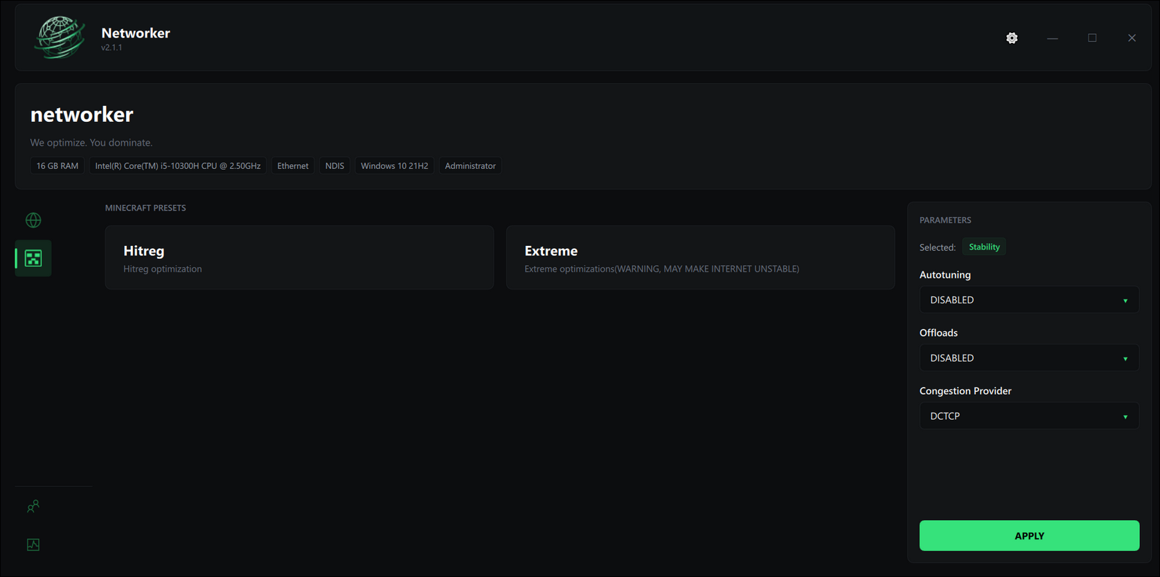 Networker — minecraft presets